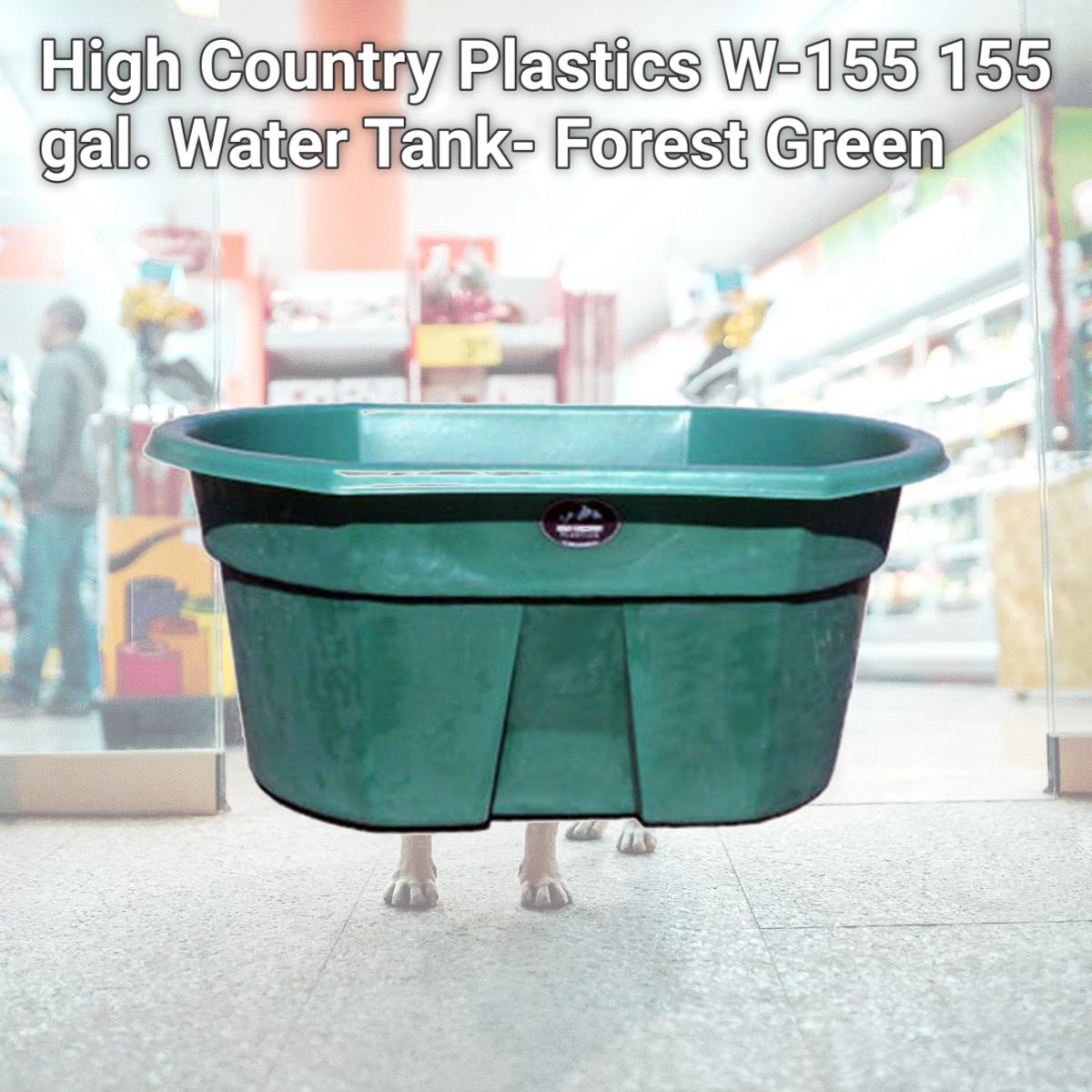 Picture of High Country Plastics W-155 155 gal. Water Tank- Forest Green
