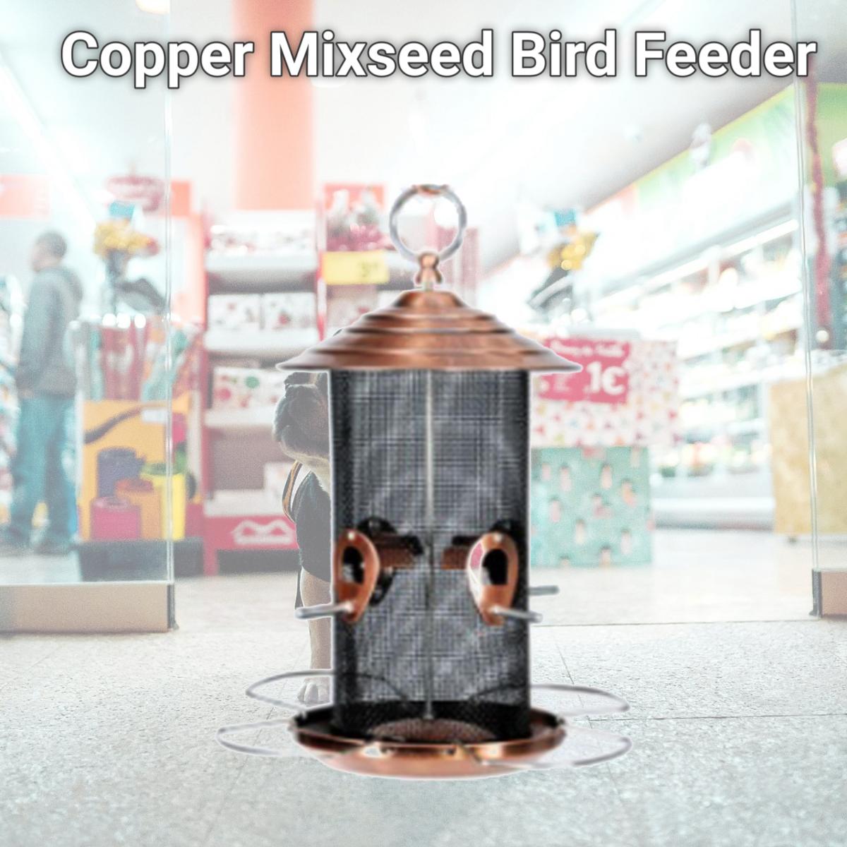 Picture of D.M. Merchandising 208968 Copper Mixseed Bird Feeder
