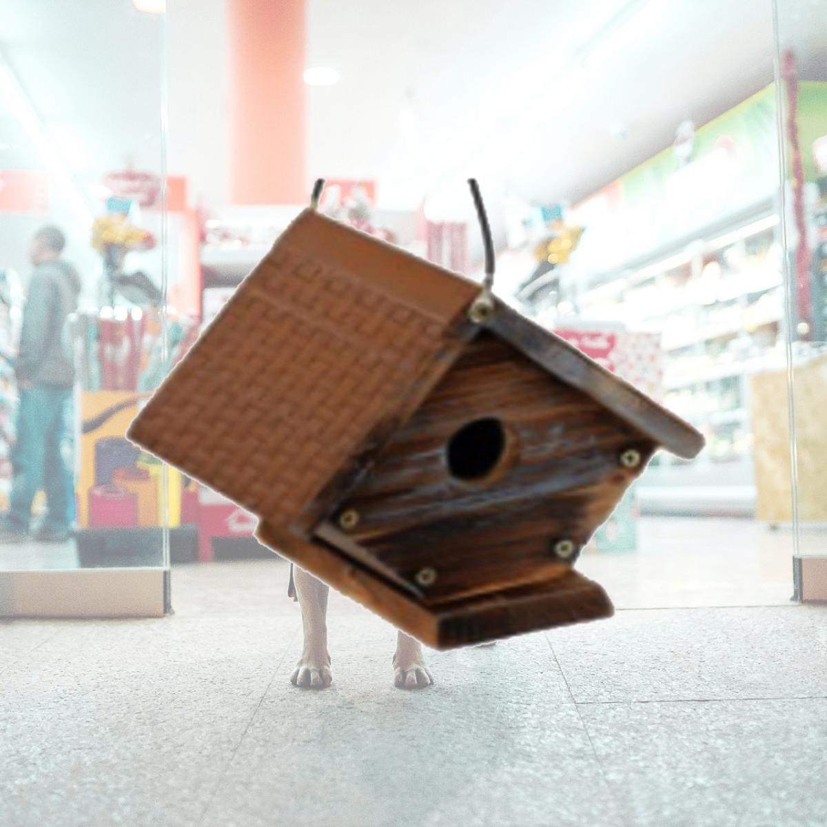 Picture of True Value 208965 Rustic Wren Bird House with Metal Roof