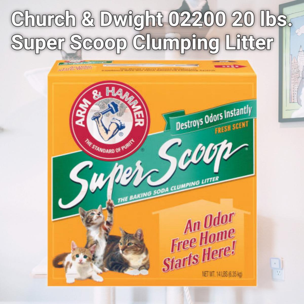Picture of Church & Dwight 02200 20 lbs. Super Scoop Clumping Litter