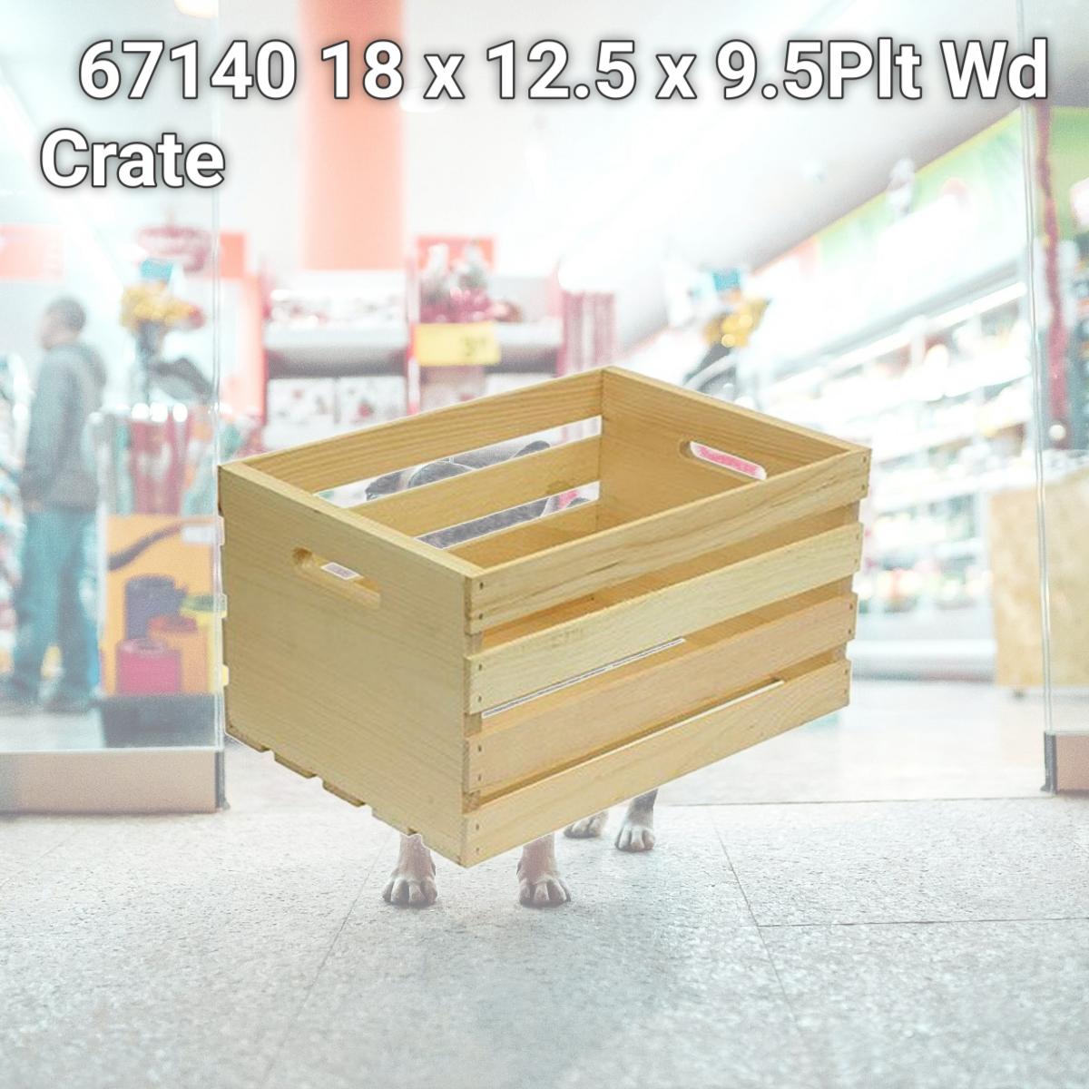 Picture of Houseworks 217343 67140 18 x 12.5 x 9.5Plt Wd Crate