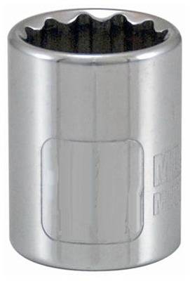 -Asia 105114 MM 0.37 x 0.87 in. Drive 12 Point Socket