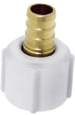 0.5 x 0.5 in. Brass Straight Swivel Adapter