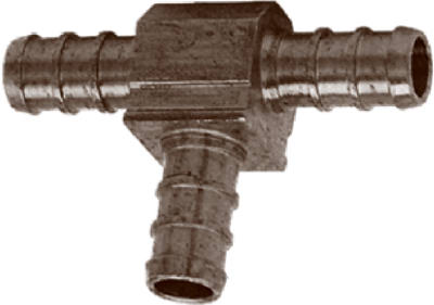 0.75 in. Brass Barb Insert Tees, Pack of 10