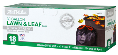 Picture of Berry Plastics 144859 True Value 39 Gallon Leaf Bag - 18 Count