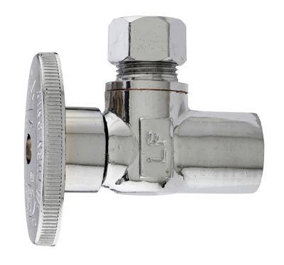 0.5 x 0.37 in. Master Plumber Angle Chrome Supply Stop