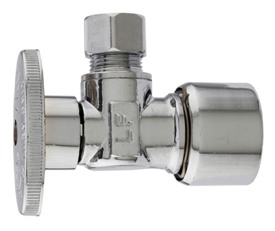 0.62 x 0.37 in. Master Plumber Angle Chrome Supply Stop Push Fit
