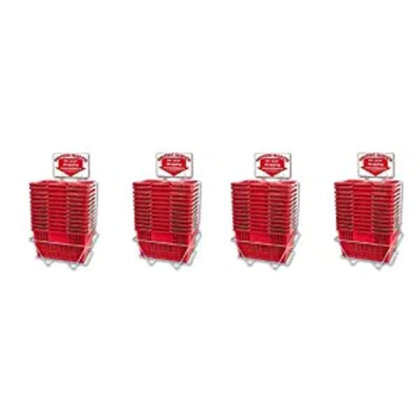 194077 Basket Rack, Red - Pack of 12