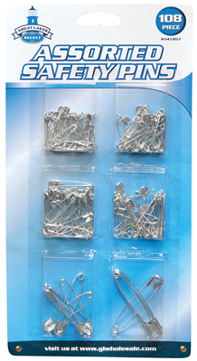 205578 108 PC Safe Pin Assorted