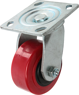 4 in. Poly Swivel Caster, Gray