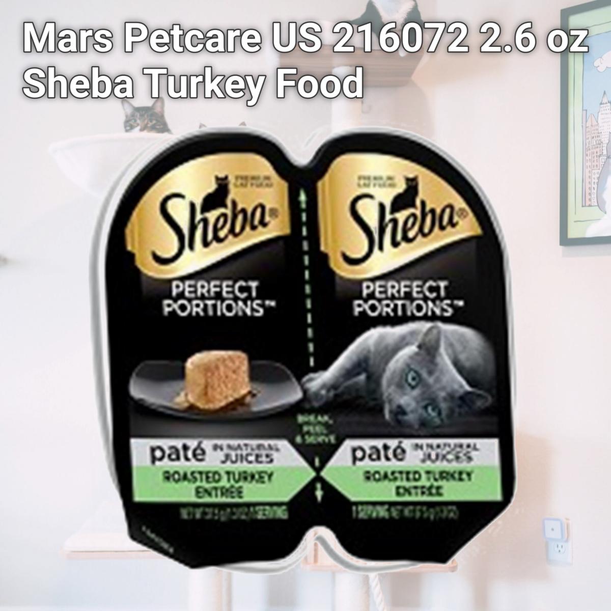 Picture of Mars Petcare US 216072 2.6 oz Sheba Turkey Food