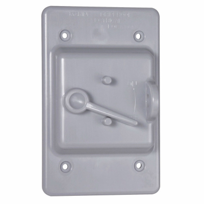 Locking Switch Cover Non Metallic, Gray