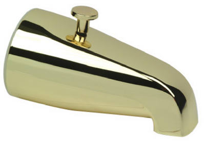 Master Plumber Polished Brass Diverter Tub Spout