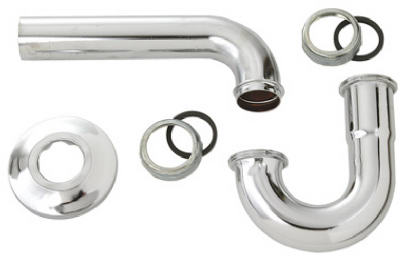 1.25 in. Master Plumber Chrome Lavatory P Trap