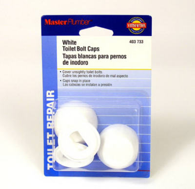 Master Plumber White Toilet Bolt Cap
