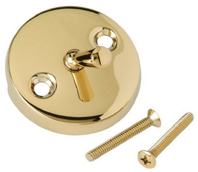 Master Plumber Polished Brass Overflow Face Plate