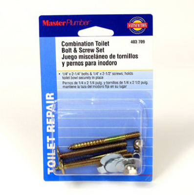 Master Plumber Toilet Bolt & Screw Set