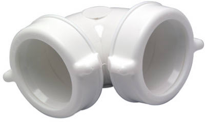 Master Plumber Plastic 90 deg Drain Elbow - White
