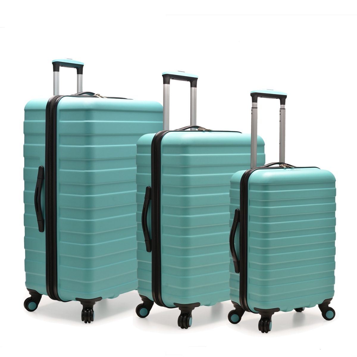 mint green luggage set