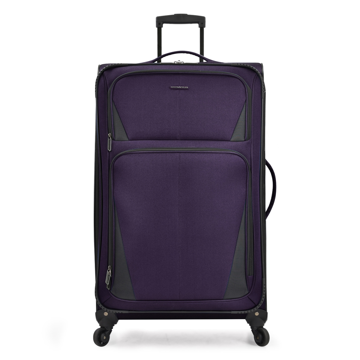 Picture of U.S Traveler US08125L31 31 in. Checked Large Aviron Bay Expandable Softside Luggage with Spinner Wheels&#44; Purple