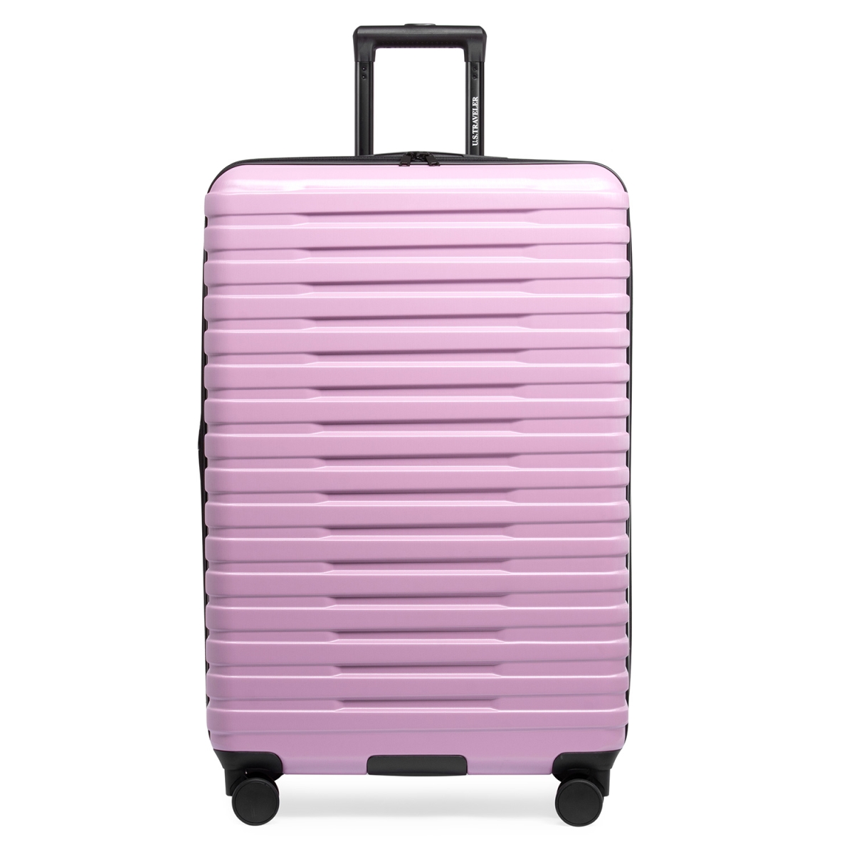 US09181L30 30 in. Checked Large Boren Hardside Rugged Spinner Luggage, Lavender