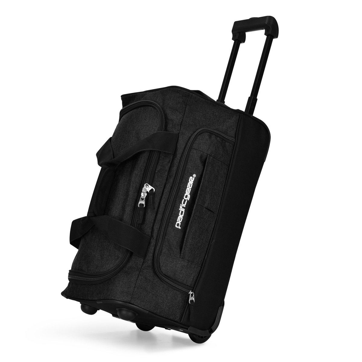 PG03071K 21 in. Keystone Rolling Wheels Duffel Bag, Black