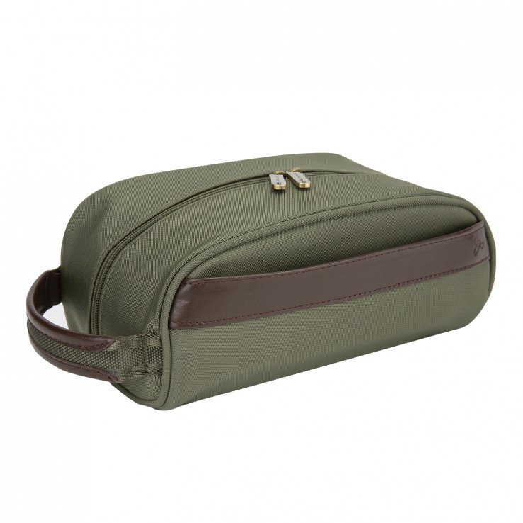 Picture of Travelon 43084-420 Classic Plus Top Zip Toiletry Kit - Olive