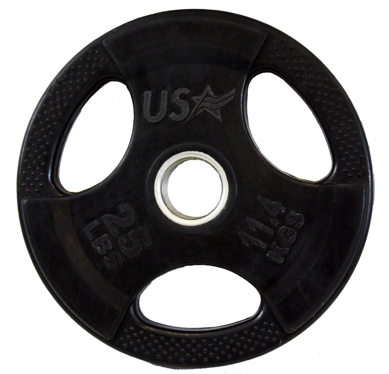 Troy Barbell GP-025R 25 lbs USA Rubber Grip Plate