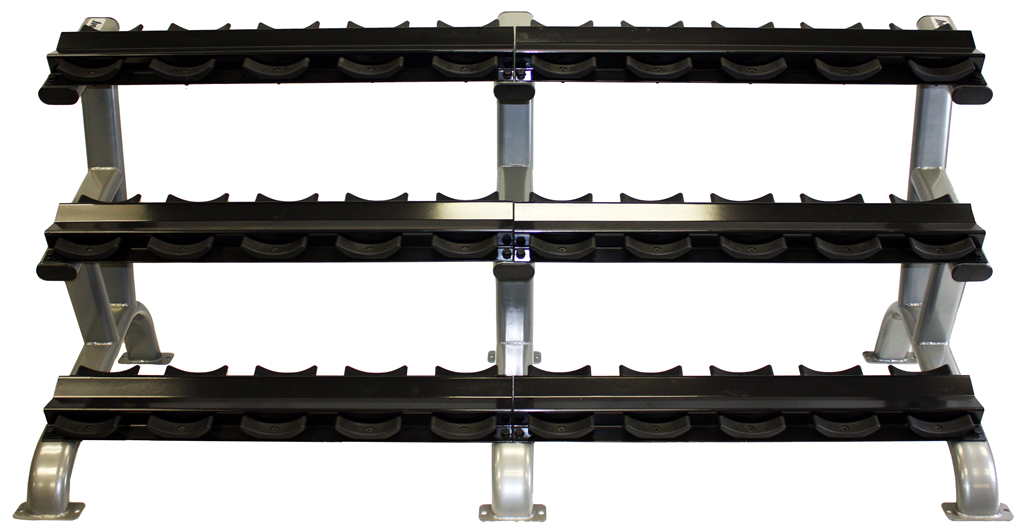 3 Tier 15 Pair Dumbbell Saddle Rack