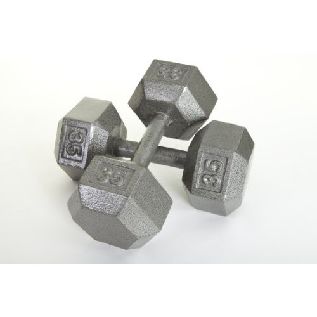IHD-001 1 lbs Sports Hex Style Each Dumbbell - Polyester - Grey
