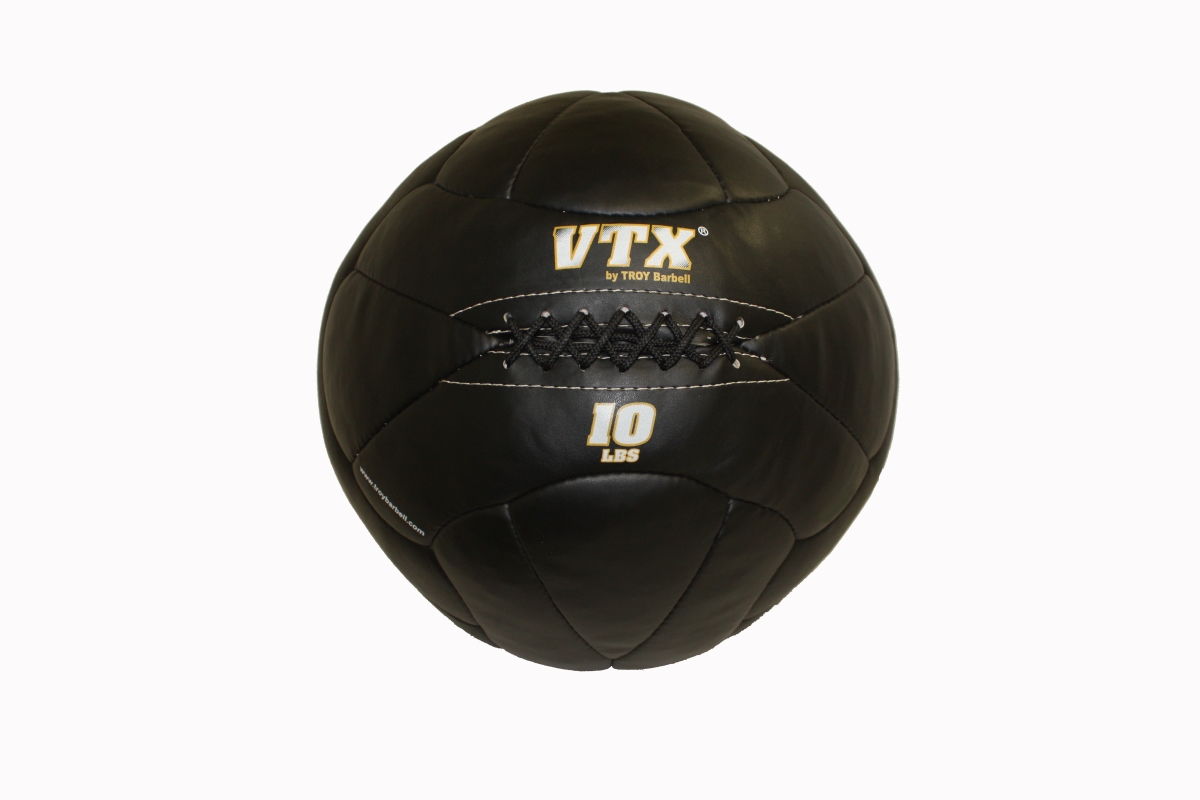 PWB-010 10 lbs Lader Wall Ball - Faux Leather - Black