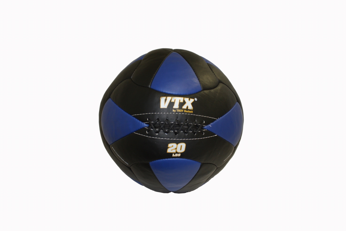 PWB-020 20 lbs Lader Wall Ball - Faux Leather - Black