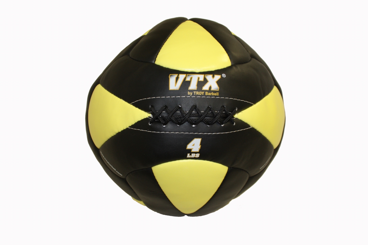 PWB-004 4 lbs Lader Wall Ball - Faux Leather - Black