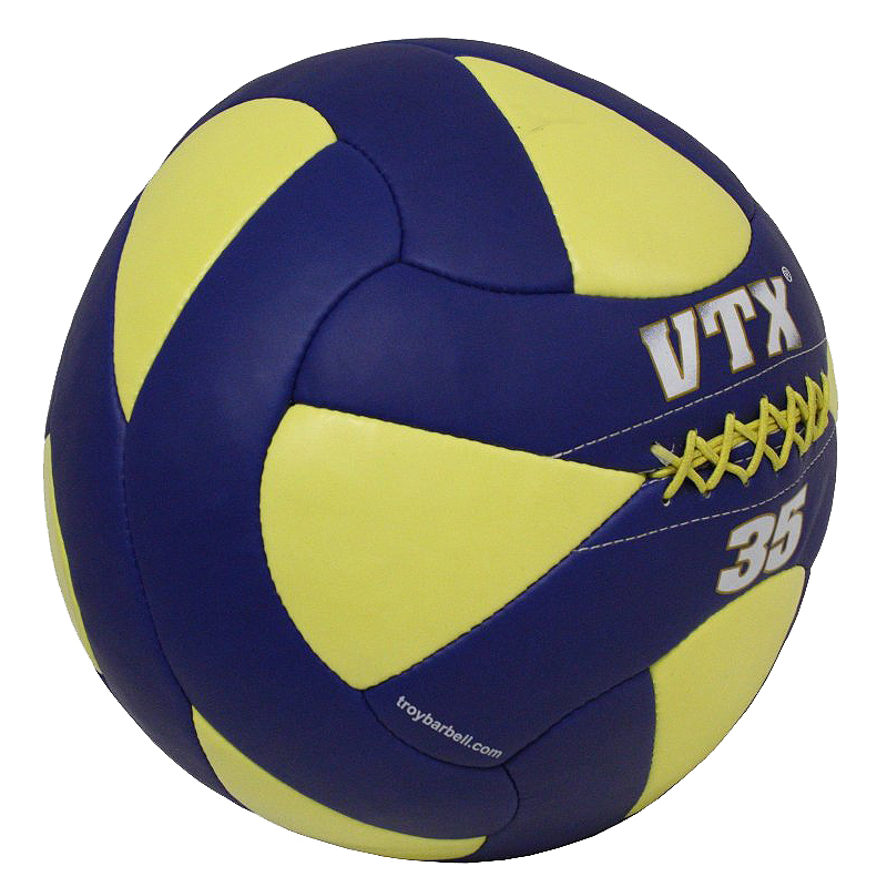 PWB-035 35 lbs Lader Wall Ball - Faux Leather - Black