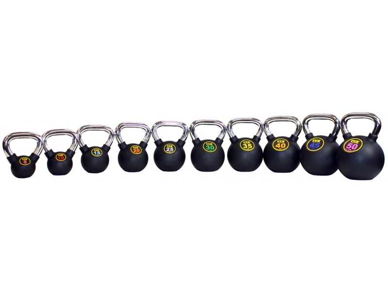 CKB-008 8 lbs Handled Rubber Club Kettlebell - Steel