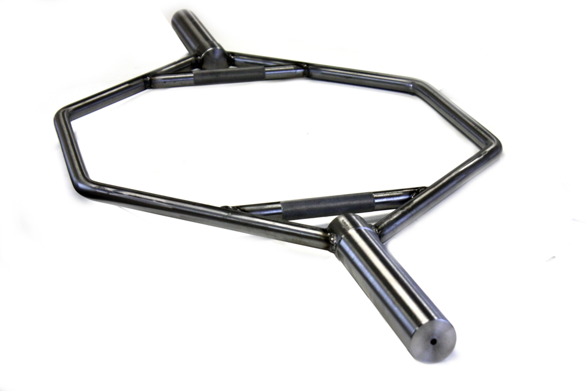 GOT-56 10 in. Olympic Hex Bar - Polished Steel - Medium