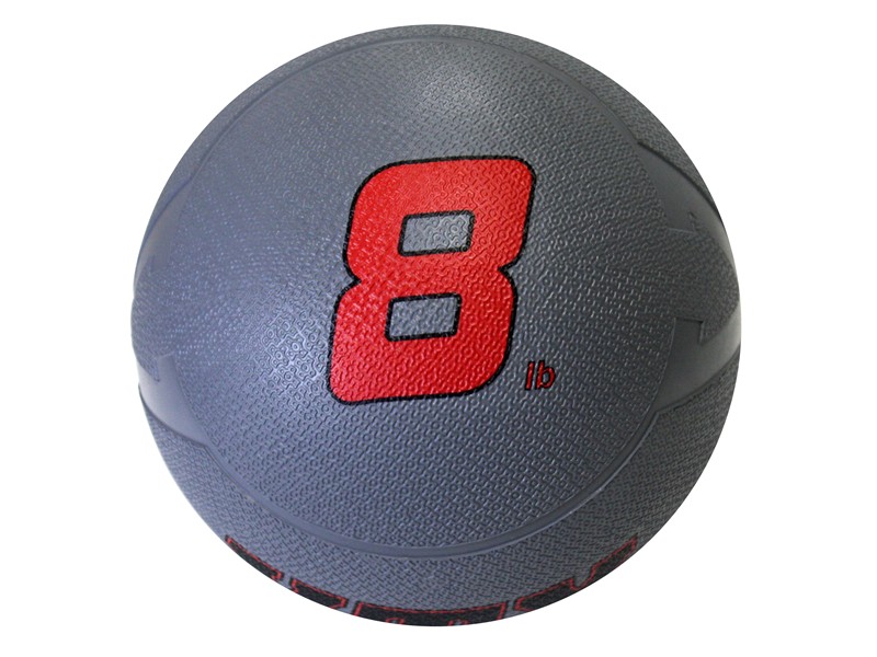 GMB-008G2 8 lbs Functional Training Medicine Ball - Red