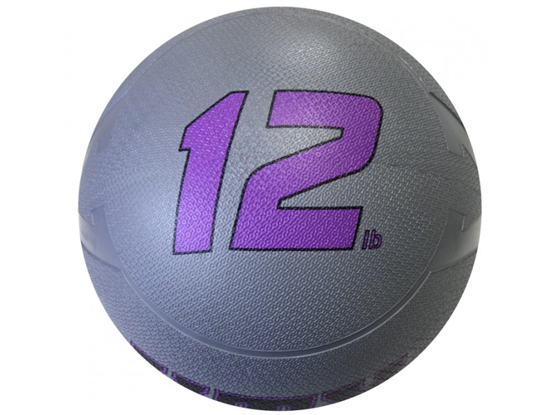 GMB-012G2 12 lbs Functional Training Medicine Ball - Purple
