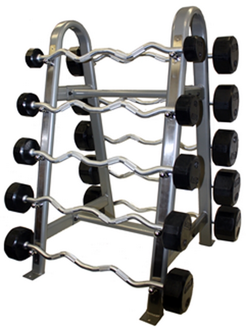 Troy COMMPAC-TSDR100 100 lbs 2 Saddle Racks with 20 Pair Rubber Commercial Dumbbells