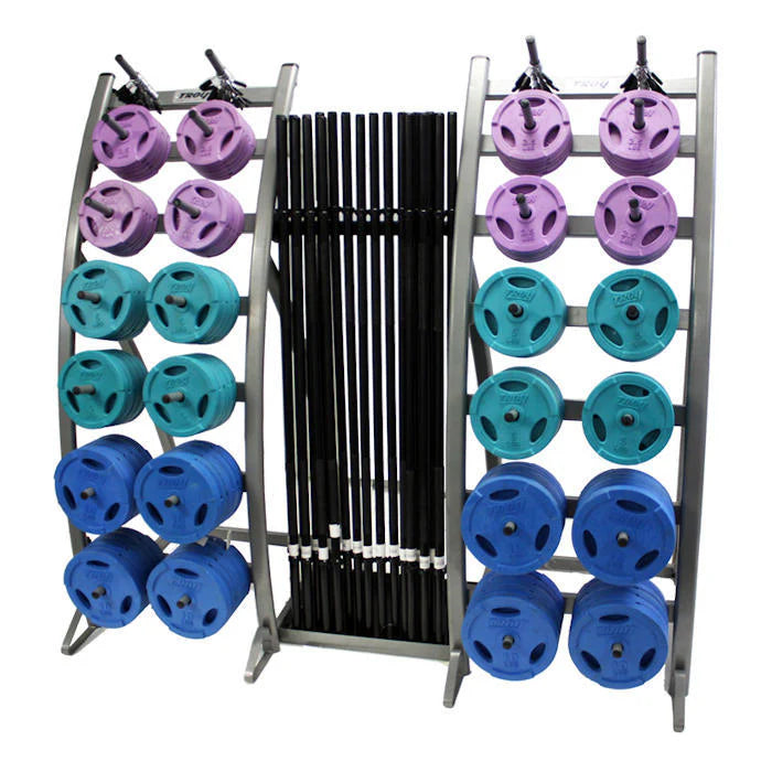 Troy TLS-PAC-C Rubber Interlocking Color Grip Workout Plate