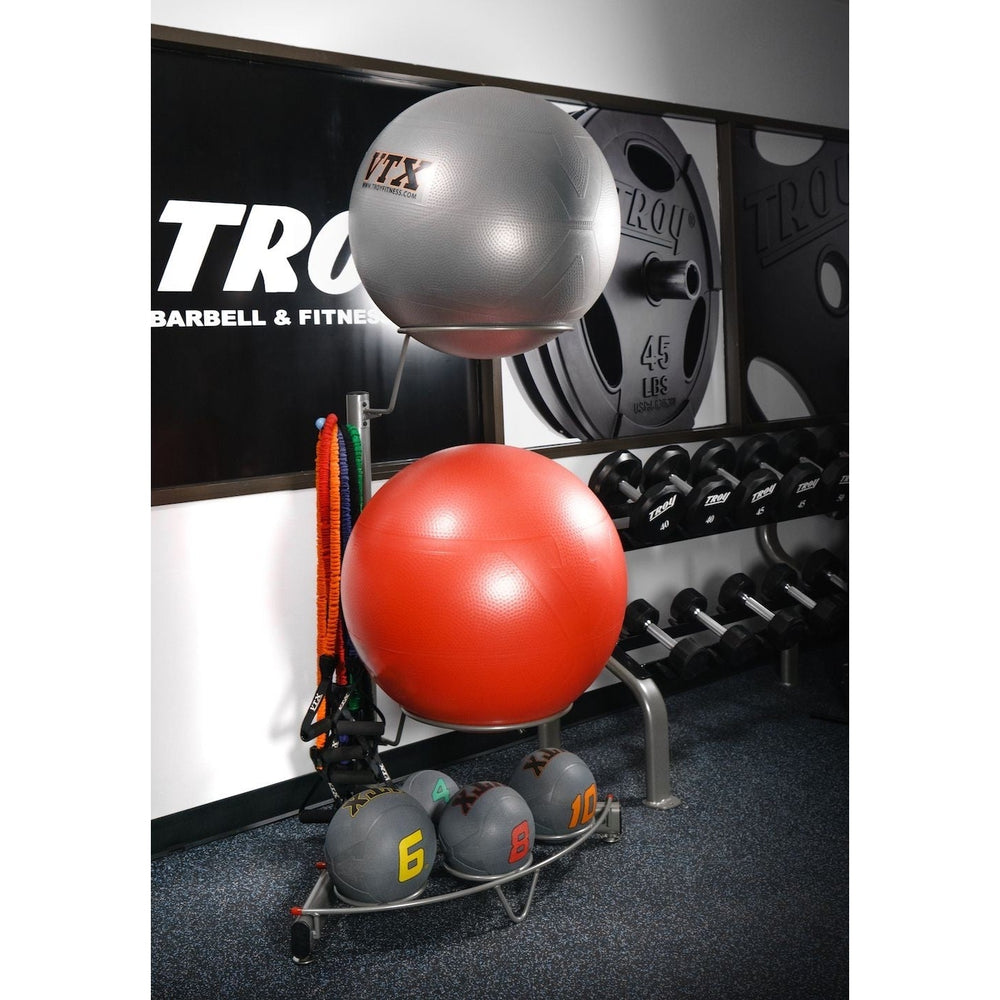 VTX GVLAR-51PAC 51 in. Accessory Rack Set with Bands, Stability & Medicine Balls - Small