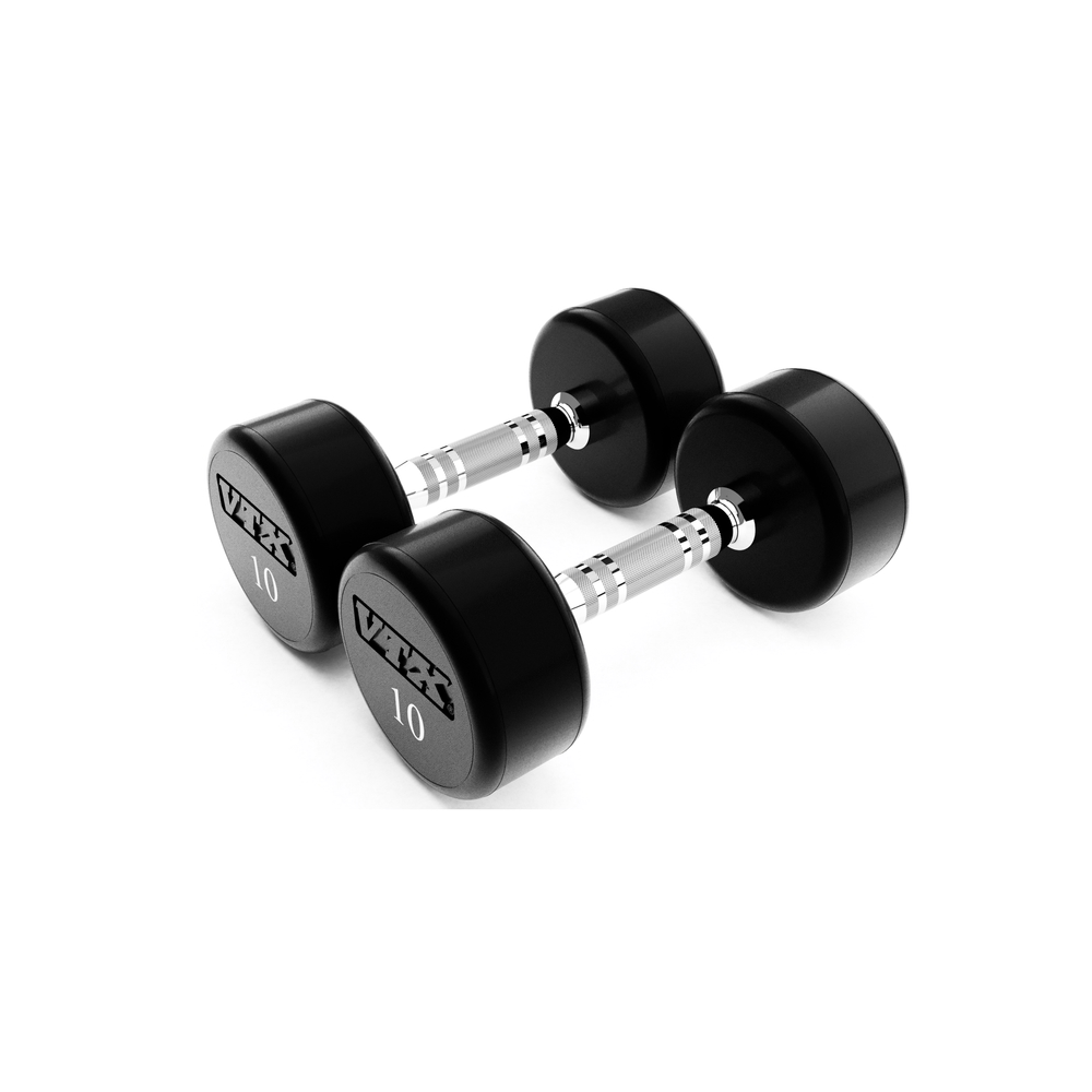 VTX XD-005-050U 5-50 lbs Round Urethane Dumbbell