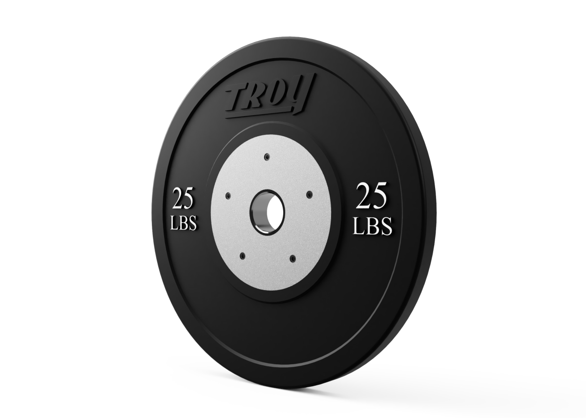 Troy BCO-055SBP 55 lbs Rubber Black Competition Bumper Plate