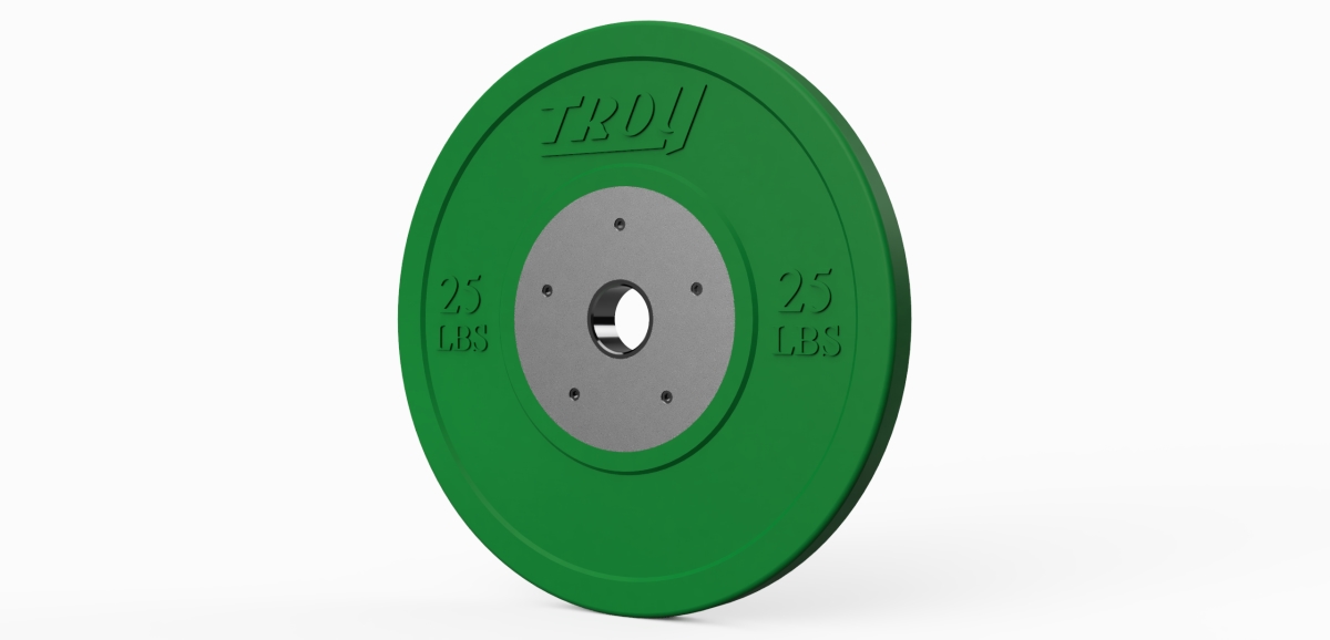 Troy CCO-035SBP 35 lbs Color Rubber Competition Bumper Plate