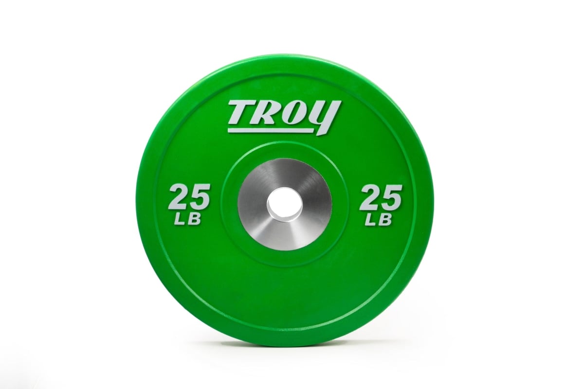 Troy PO-055SBP 55 lbs Premium Rubber Bumper Plate