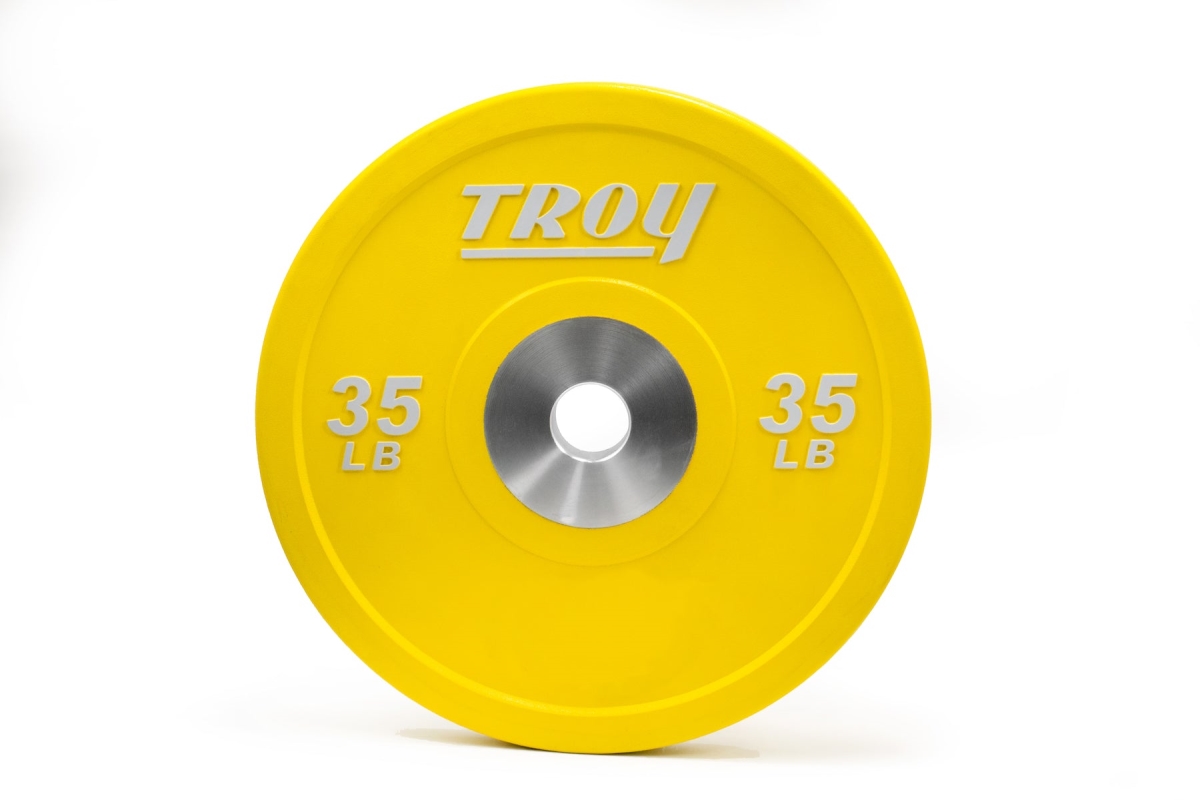 Troy PO-045SBP 45 lbs Premium Rubber Bumper Plate
