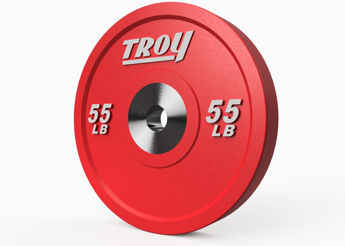 Troy PO-010SBP 10 lbs Premium Rubber Bumper Plate