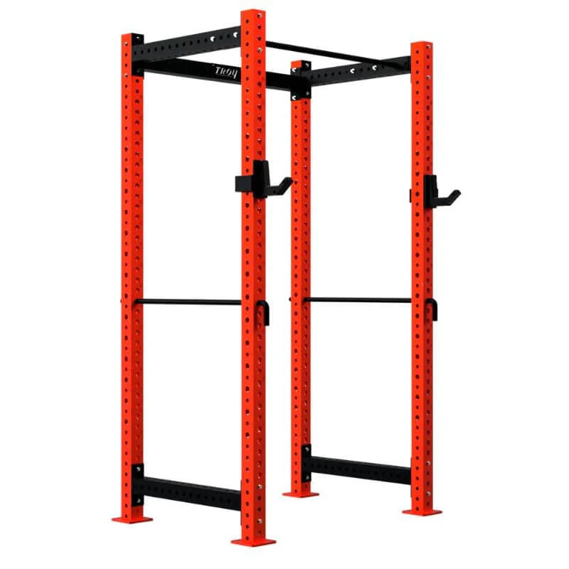 Troy G-PR-3010-RED Power Rack Squat Cage with Bar, Red