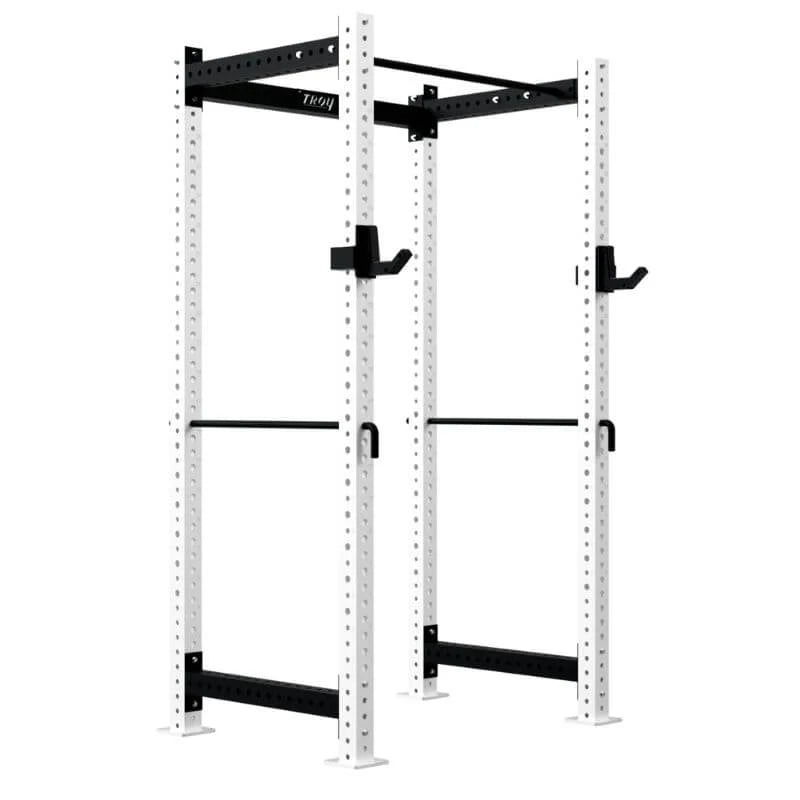 Troy G-PR-3010-WHT Power Rack Squat Cage with Bar, White