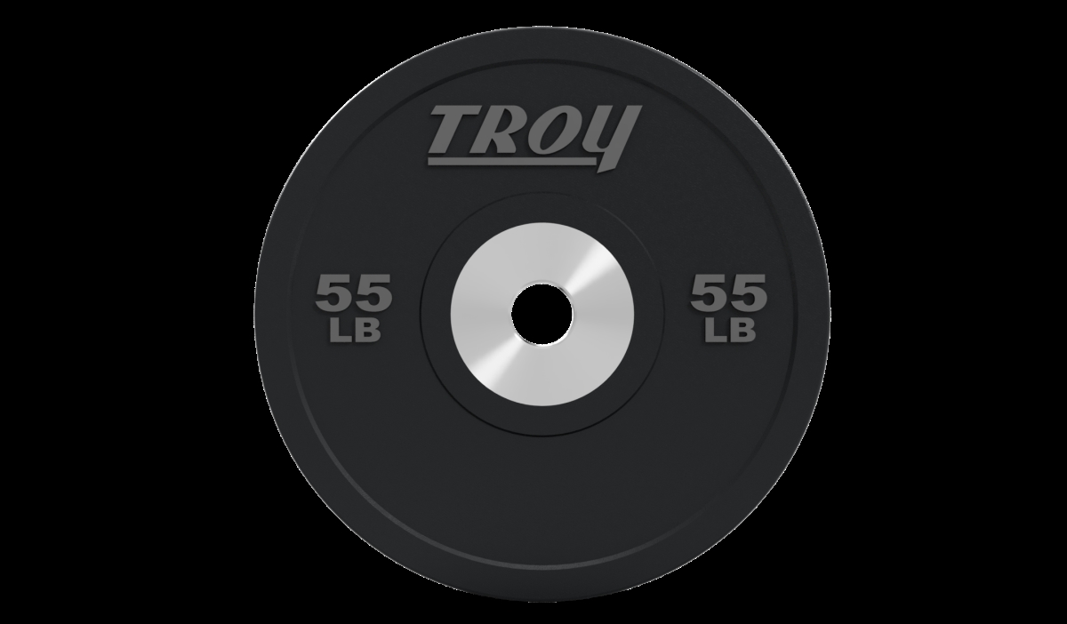 Troy BPO-025SBP 25 lbs Rubber Black Premium Bumper Plate